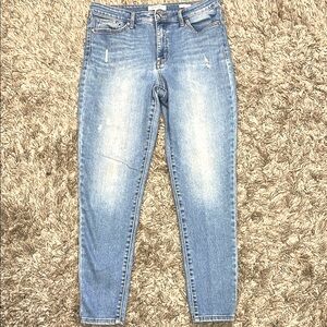 Nine West High Rise Perfect Skinny Jeans with Distressed Details
